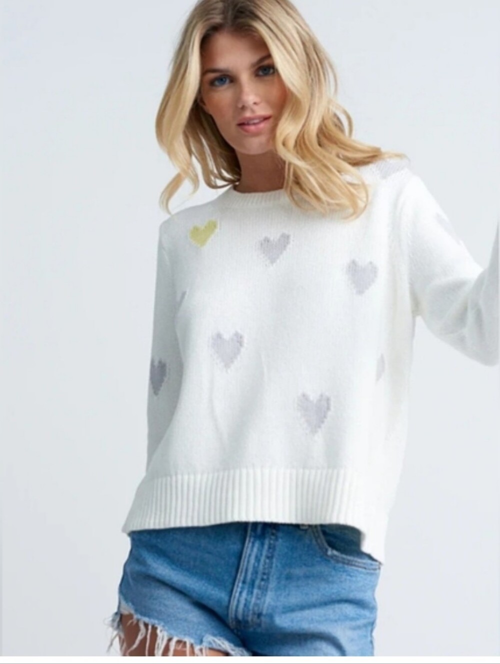 Lisa Todd "Love Wins" cotton blend boxy sweater Sz S